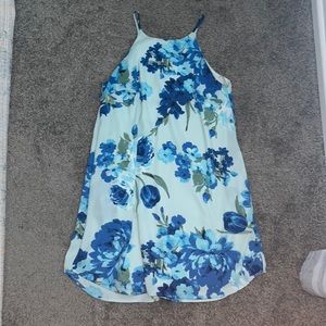 Altar’s State Blue Floral Dress Women